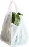 HDPE nákupné tašky, jednorazové plastové tašky, biele, 25x45cm, 150ks, 5kg