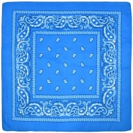 Bandana modrá šatka do vlasov bandana paisley badnanka bandana rock