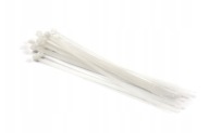 Nylonové sťahovacie pásky Stalco, biele, 2,5 x 100 mm, 100 kusov