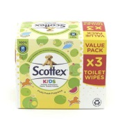 Scottex vlhčený toaletný papier pre deti 3x42 ks.