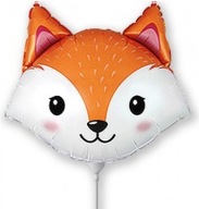 Fóliový balónik FOX Fox Head Animals Birthday One Year Party 35cm