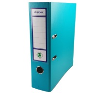 Kancelársky zakladač s pákou, široký A4 PP EKOBOX 80mm TYRKYSOVÝ