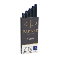 Modré náplne do pera Parker, 5 kusov