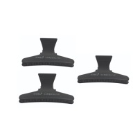 SIBEL Sponky do vlasov Carbon Antistatické 83 mm 3 ks