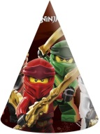 Lego Ninjago čiapky na narodeniny 6 ks.