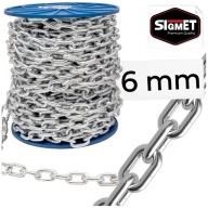 Ekonomická retiazka KOVOVÁ POZINKOVANÁ D1 krátky článok 6mm NA HOJDAČKU 1MB