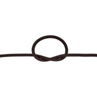 Elastická šnúrka, okrúhla guma, 5 mm, HNEDÁ