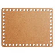 šedý základný košík dno 19x25cm HDF obdĺžnik