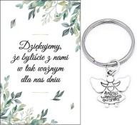 ĎAKUJEME HOSTOM DARČEK SVADOBNÝ ANJEL KĽÚČOVKA SPOMIENKY