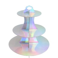 PAPIEROVÁ TANIEČKA NA TORTOVÉ KOLÍČKY HOLO RAINBOW NARODENINOVÉ KRSTNÉ SPOLOČENSTVO