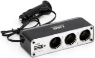 TROJITÝ ZAPAĽOVAČ CIgariet 12/24V S USB PRE AUTOBUS TIR