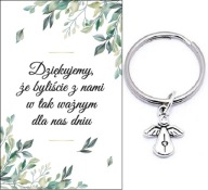 ĎAKUJEME HOSTOM DARČEK SVADOBNÝ ANJEL KĽÚČOVKA SPOMIENKY