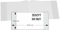 Obal na notový zápisník 15x43,10, bezfarebný