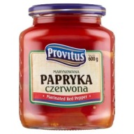 Provitus Marinovaná červená paprika, 600 g