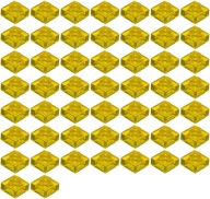 LEGO PLATE 3024 1x1 trans žltá NOVINKA (10g) 51 ks.