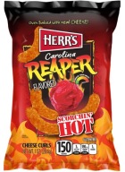 Herr's Carolina Reaper Cheese Curls Hot Cheese Curls 28,4g z USA