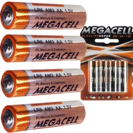 AA ALKALICKÉ BATÉRIE 4 KS MEGACELL LR6 TYČE