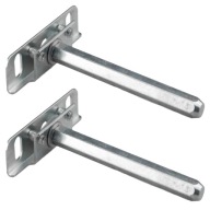 2x NEVIDITELNÝ DRŽIAK POLICE DRŽIAK DRŽIAK UPEVNENIE POLICE 10x100mm OCEL
