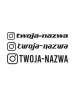 INSTAGRAM nálepka Váš text personalizovaný 15cm