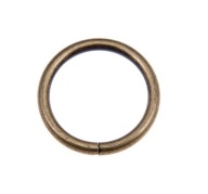 Kovový kožený prsteň 30 mm - 2 ks.