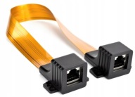 RJ45 LAN 5e okenný adaptér SLIM adaptér 17cm
