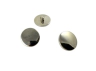Tlačidlo nožičky na kominár 21 mm - strieborné (6 ks)