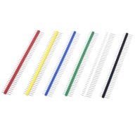 KONEKTOROVÝ PÁS ZLATÝ KOLÍK VZDIALENOSŤ 1X40 2,54 mm 6 KS