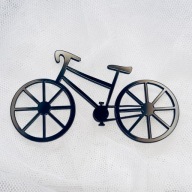 Poklop na tortu na bicykel Dekor 9cm Čierne plexisklo
