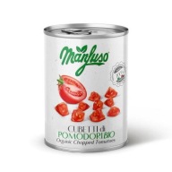 Bio sekané paradajky, 400g plechovka, Manfuso