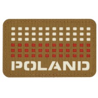 PATCH POLAND FLAG suchý zips 50/80 M-Tac COYOTE