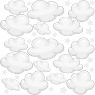 Samolepky na stenu STAR CLOUDS 50x75cm CH2