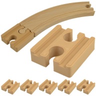 SADA 6 DÁMSKÝCH KONEKTOROV PRE DREVENÉ KOĽAJKY BRIO IKEA TRAŤ