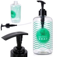 Dávkovač TEKUTÉHO MYDLA, gél, prostriedok na umývanie riadu, kuchyňa, kúpeľňa, 500 ml