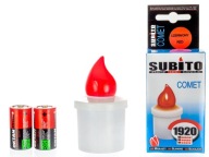 LED vložka do sviečok Subito 10,5 cm ČERVENÁ