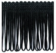 Ozdobné strapce 5cm ČIERNA 1 m