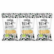 3x Bio celozrnné ražné tyčinky 45g - Naura