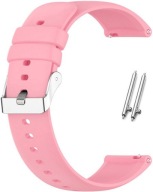 18mm univerzálny silikónový remienok pre teleskopy Smartwatch ružový
