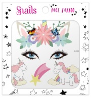 Nálepky s tetovaním na tvár - Unicorn Cro