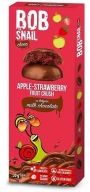 BOB SNAIL Jablkovo-jahodový snack s mliečnymi výrobkami