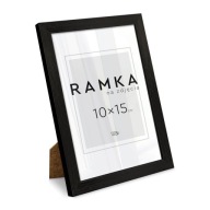 Fotorámik 10x15 cm s podporou Čierny