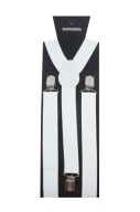 Nastaviteľné biele elegantné svadobné retro podväzky