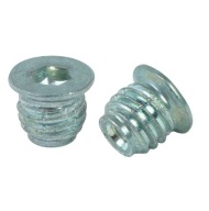 10x zásuvka M4 x 10 mm skrutkovaná do tvrdého materiálu, nábytková vložka, rampa