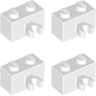 LEGO Brick Mod 1x2 Biela 30237b - 4 ks