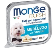 MONGE DOG FRESH - PAŠTETA S TRESKOU 100g