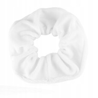 Veľká gumička do vlasov SCRUNCHIE Velour White