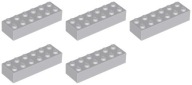 LEGO 2456 BRICK 2x6 svetlosivá (20g) 5 ks.