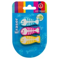 KEYROAD FISH UNIVERZÁLNA GUMA, 3 KS.