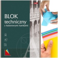 FAREBNÝ TECHNICKÝ BLOK FORMÁT A4 10 listov 160g/m2 UNIPAP MAJEWSKI