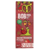 Jablkový jahodový snack pre vegánskeho slimáka Boba