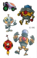 Umývateľné tetovanie pre deti ROBOTS EC340
